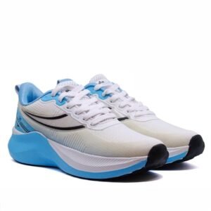 StepX Women’s White and Sky Blue Running Lightweight Breathable Mesh Sports Casual Shoes